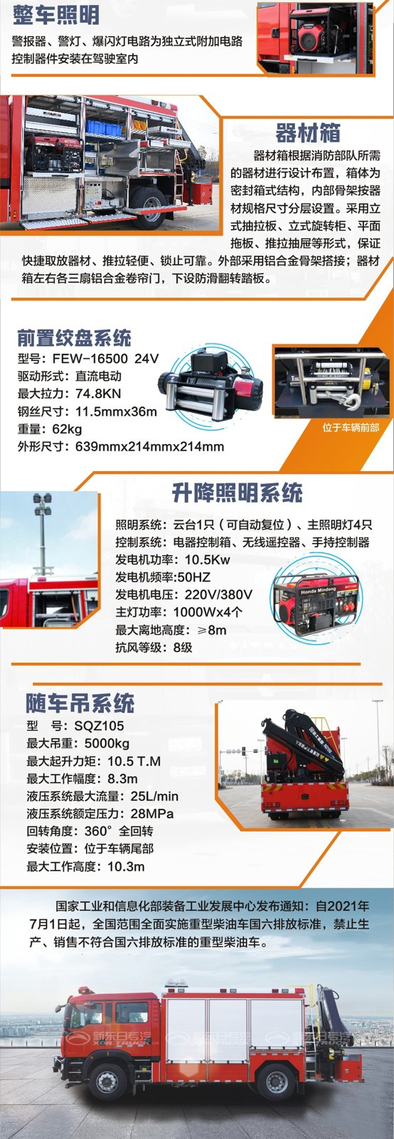 汕德卡單橋搶險救援車